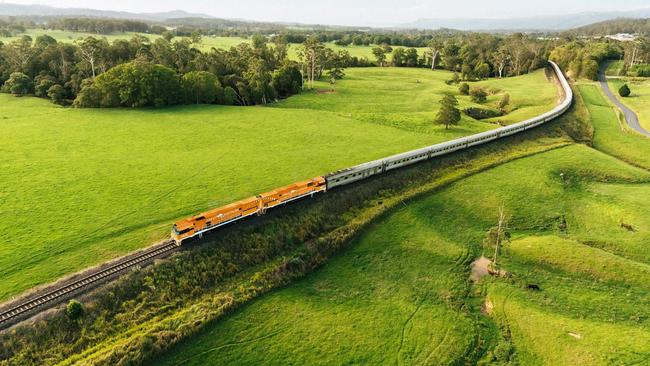 Great Southern train in Nana Glenn, NSW.