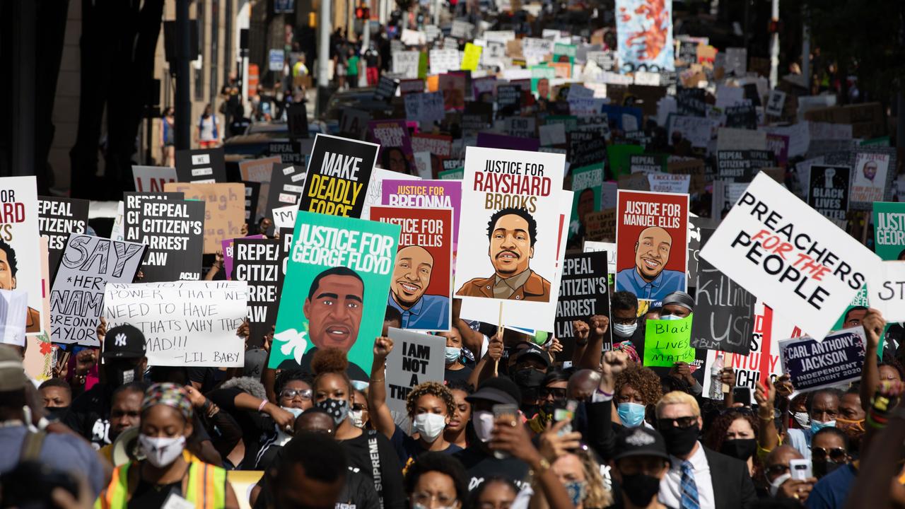 The killing has renewed protests in Atlanta. Picture: Dustin Chambers/Getty Images