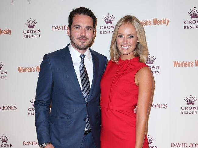 Peter Stefanovic and Sylvia Jeffreys at Crown's Autumn Ladies Lunch.