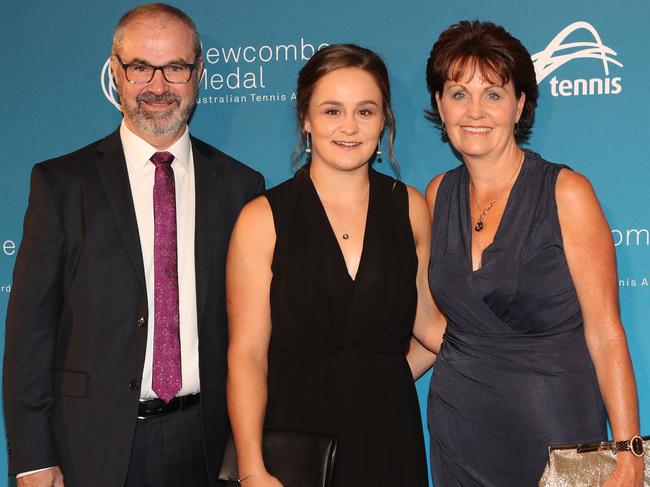 The Bartys at the 2017 Newcombe Medal. Picture: AAP