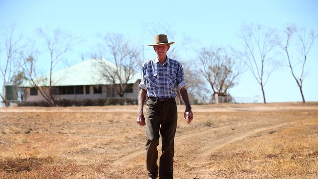 Winton grazier Charlie Phillott on his property Carisbrooke Station. Picture: Adam Head