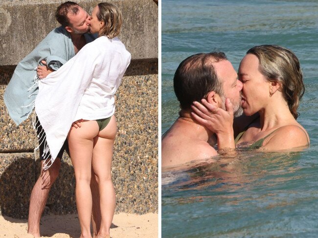 Toni Collette's husband David Galafassi pictured kissing another woman in Manly.