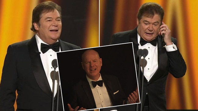 Daryl Somers drags out the joke at the Logies. Tom Gleeson (inset) wasn't the only one saying ‘why?’. Pictures: Supplied