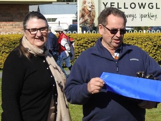 Prominent racing identities Maxine and Neil Godbolt after a Coffs Harbour win.