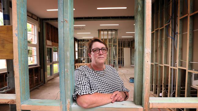 St Joseph’s Primary School principal Liz Trewick is determined to have the school reopened by 2023. Picture: David Caird