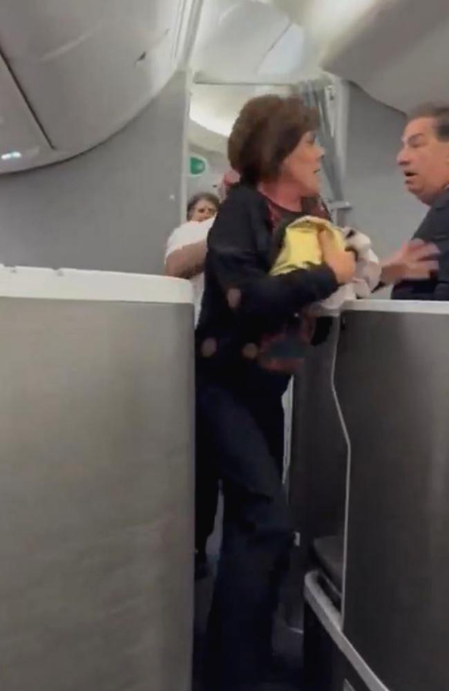 There was a shouting match between the woman and another traveller. Picture: Newsflash/NX