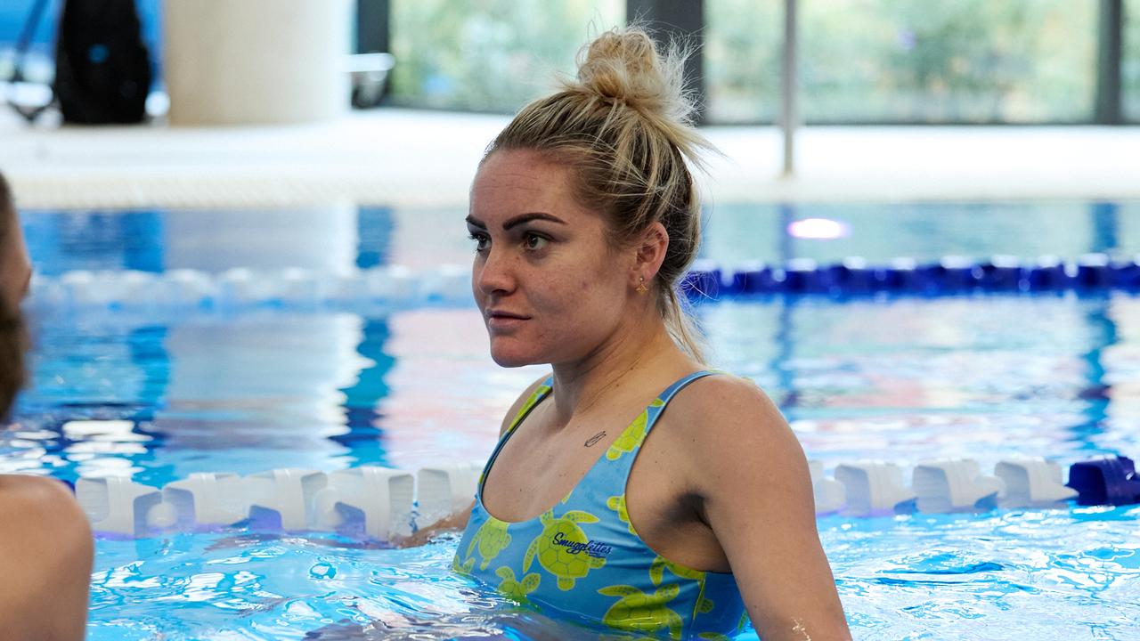 The Matildas had a dip in the pool. Picture: Football Australia