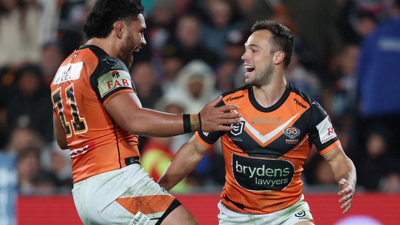 Luke Brooks is preparing for his final few games at the Tigers before he joins Manly. Picture; Michael Bradley/Getty Images