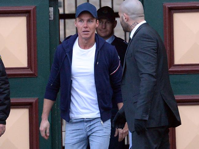 Oliver Curtis released from jail. Picture: Jeremy Piper