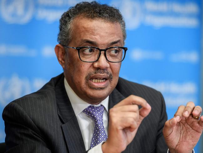 WHO Director-General Tedros Adhanom Ghebreyesus. Picture: AFP.