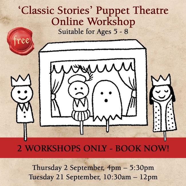 Penrith City Library is offering families the chance to build a miniature box theatre stage with puppet characters in two free online workshops in September.