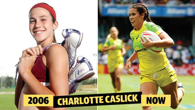 Charlotte Caslick began in the touch footy arena.