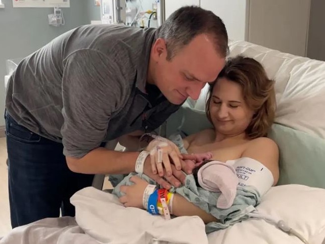 Ken Urker and Gypsy Rose Blanchard with their daughter. Picture: kenurker/Instagram