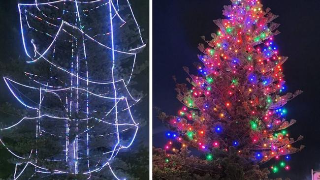 Last year's Forster Tuncurry Christmas tree decorated by MidCoast Council copped criticism but this year local company JR Richards has taken on the task.