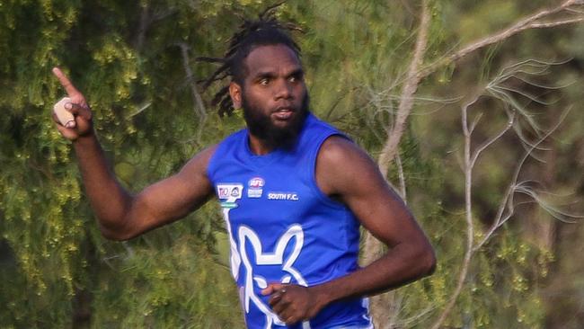 Liam Jurrah is now playing for South in Alice Springs in the Central Australian Football League. Picture: Charlie Lowson