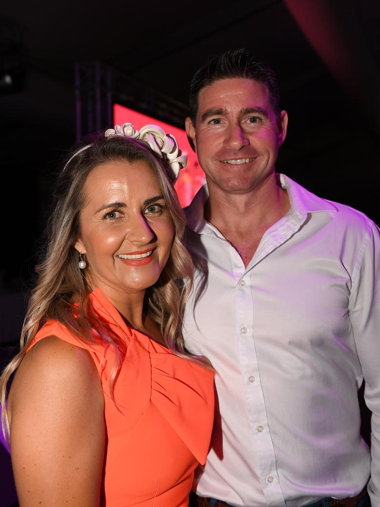 Jessie and Brad Rayson at Darwin Ladies Day. Picture: (A)manda Parkinson