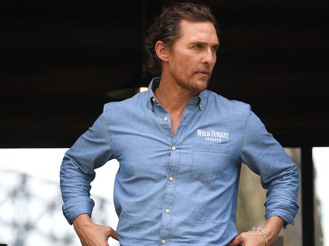 US actor Matthew McConaughey pictured in Sydney. Picture: AAP