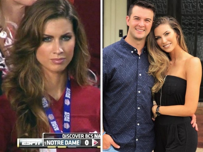 A.J. Mccarron and Katherine Webb. Photo: Instagram, Katherine Webb, ESPN.