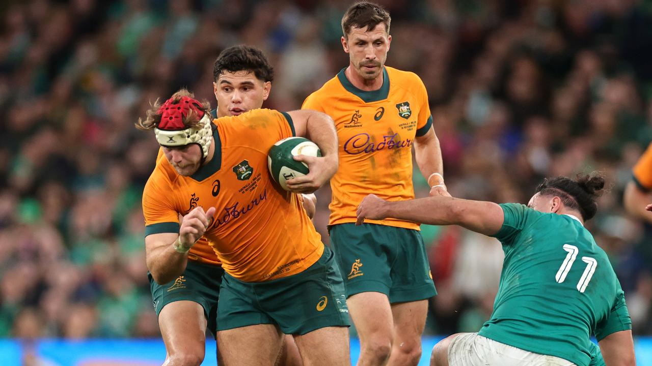 Wallabies flanker Fraser McReight could again tangle with the Irish later this year. Picture: David Rogers/Getty Images