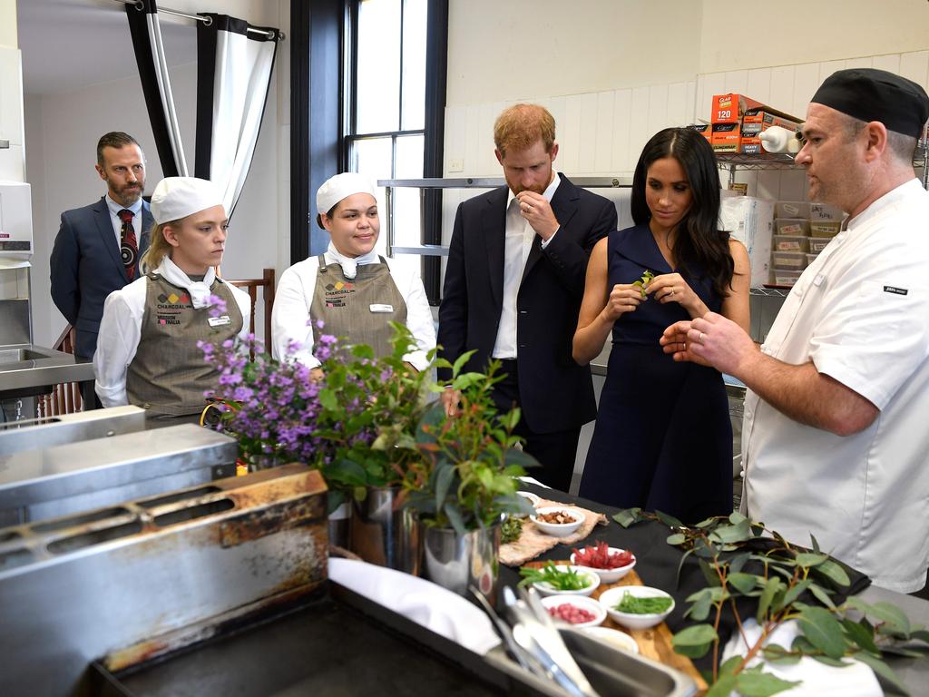 The Duchess of Sussex declined to eat finger limes, a native Australian food, during the couple’s royal tour of Australia in October. Source: AFP