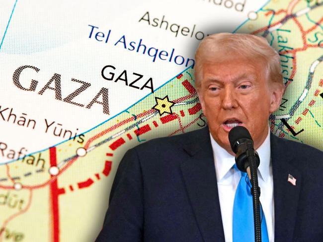 web art for Trump Gaza plan explainer