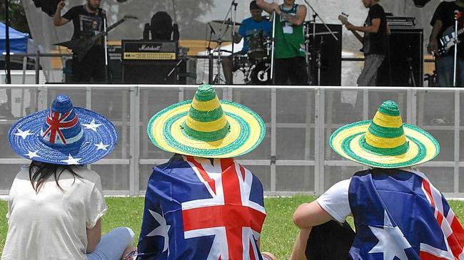 Australia day celebrations. Picture: Peter Holt