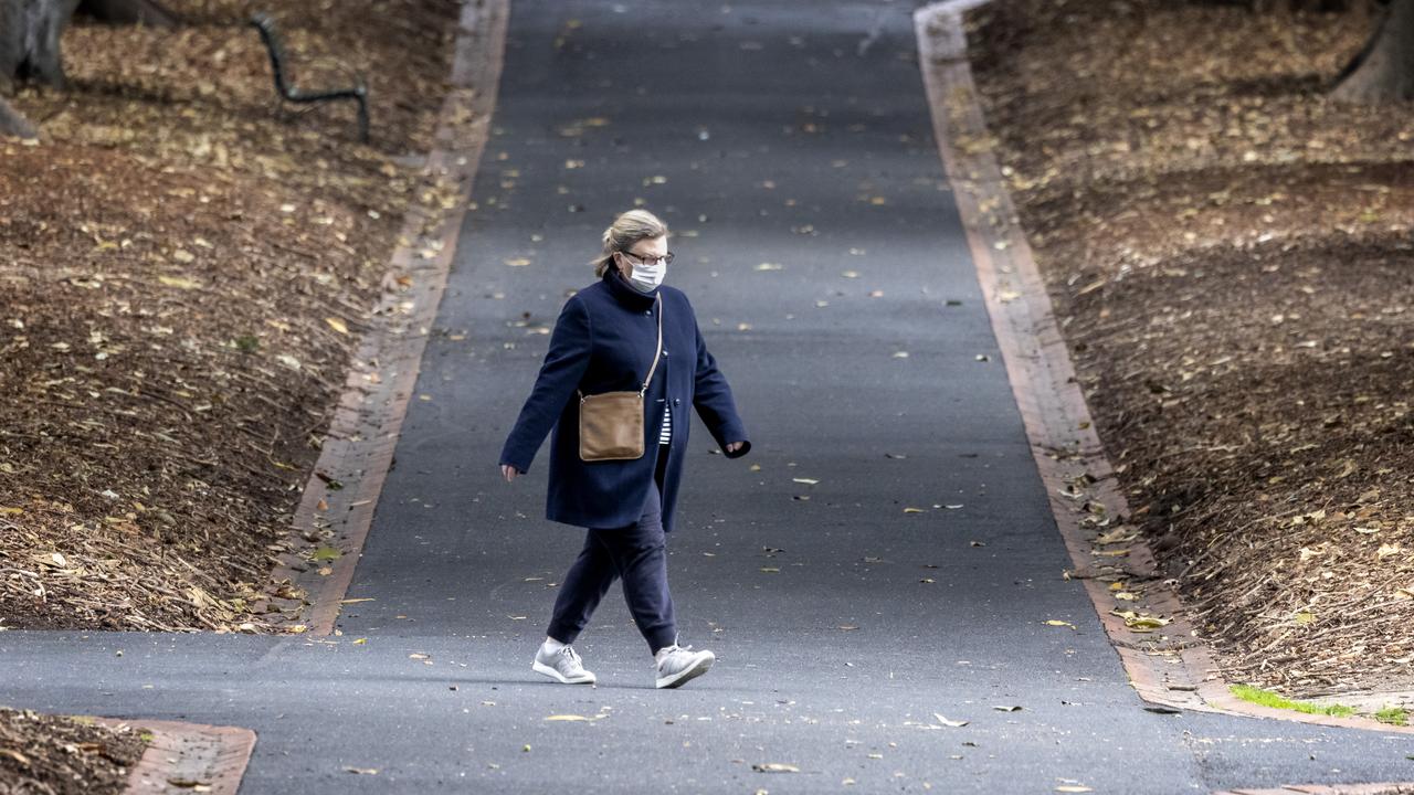 Being back in lockdown is hard on many people’s mental health. Picture: NCA NewsWire / David Geraghty