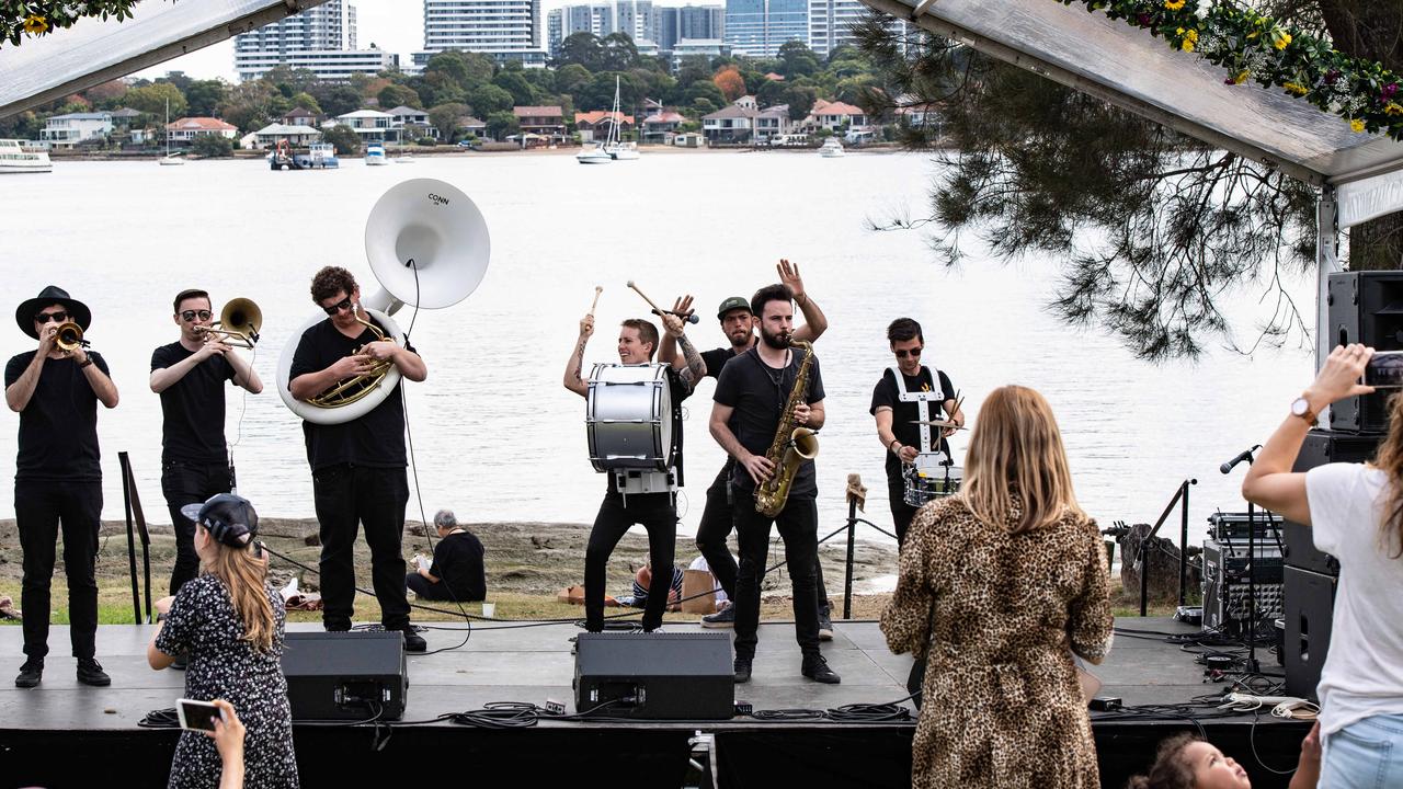 Cork and Fork the annual gourmet food and wine festival on the waterfront at Putney on Sunday May 19 2019. (AAP IMAGE / MONIQUE HARMER)