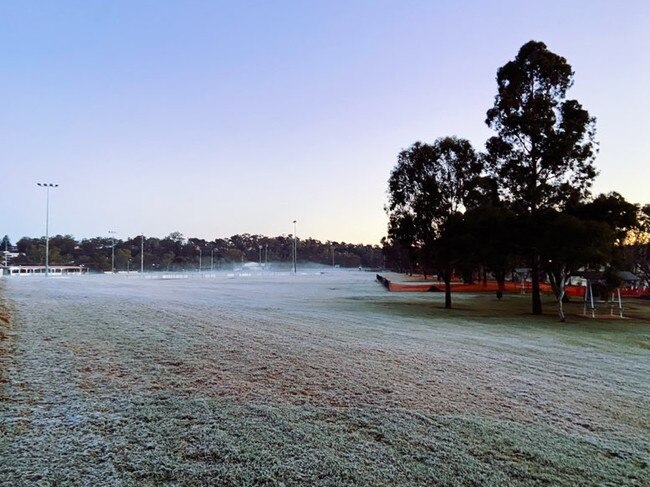 It was a frosty start in Warwick (Photo: Zilla Gordon).