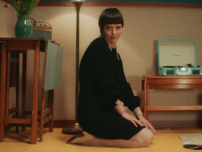 Actress Camilla Rutherford plays Mary Quant in the drama re-enactments. Picture - Supplied
