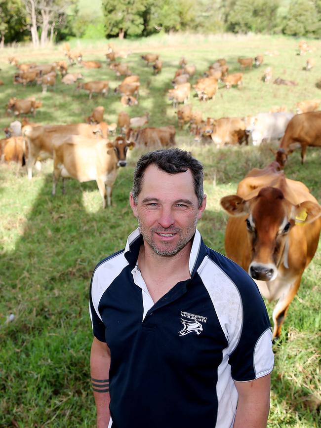 Aaron Thomas on his property. Picture: Yuri Kouzmin