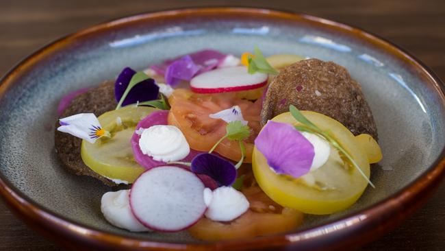 Tomato feta salad. Picture Julian Andrews.