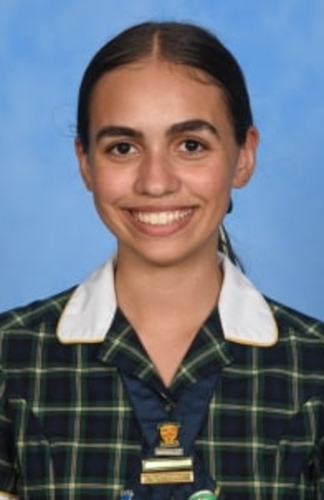 Brigidine College 2024 captain Tiah Kalaja. Picture: supplied