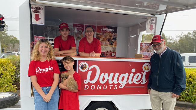 The Pettigrew family emigrated from England to the Bayside in November last year and have found instant success bringing 'Dougie's Donuts' to Newstead and Redlands.