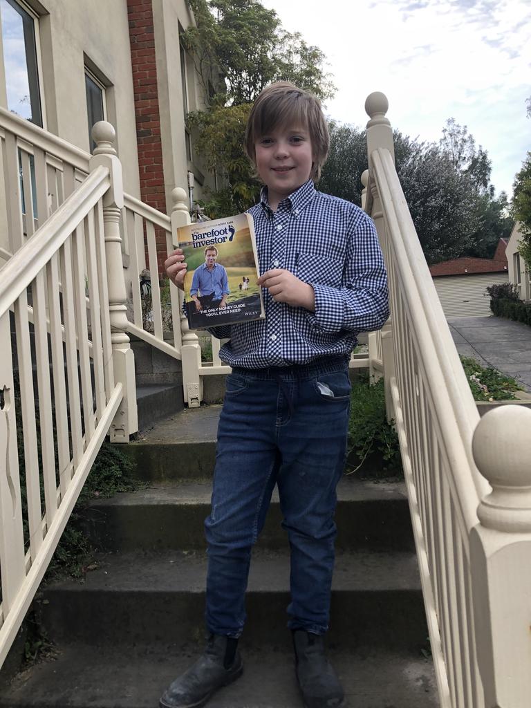 Hamish dressed up as Barefoot Investor for Book Week.