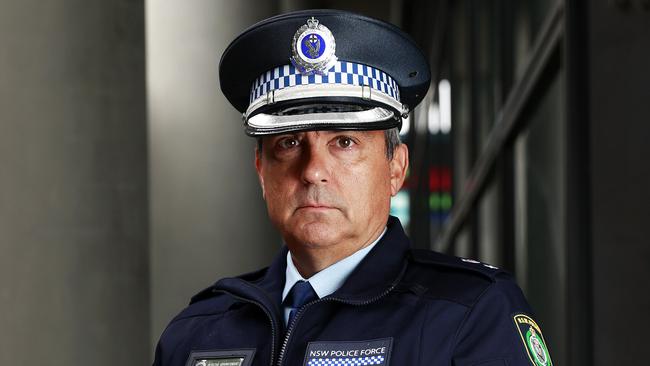 State Crime Command’s Raptor Squad boss Detective Superintendent Andrew Koutsoufis. Picture: Tim Hunter