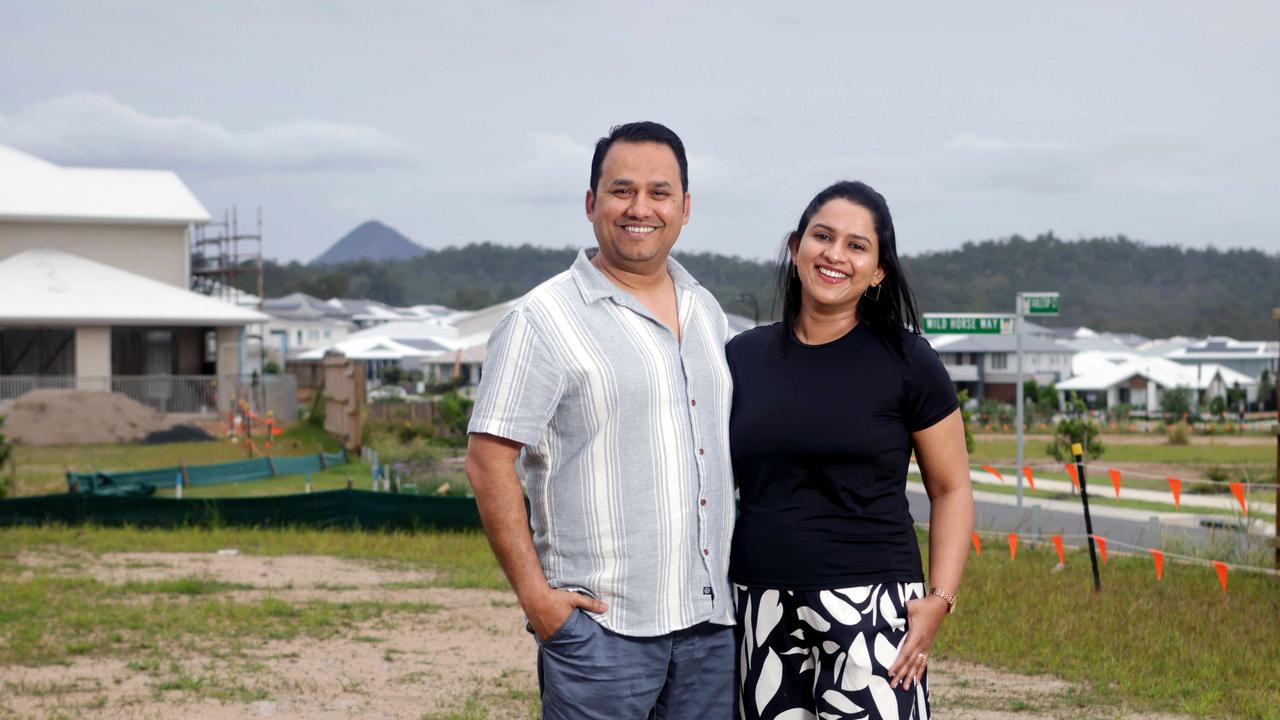 Nurse Gracious Dantas and his wife Lucilia Gomes are building a new house outside Brisbane. Picture: Steve Pohlner