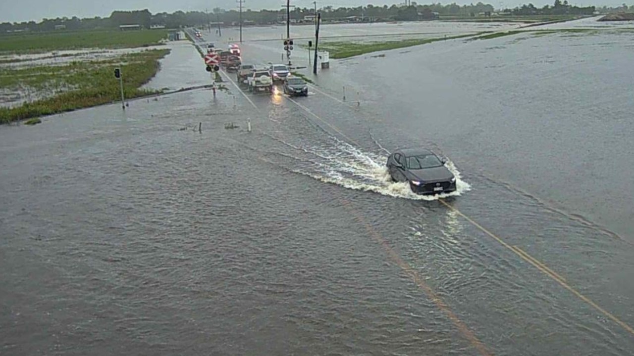 Flooding at Hamilton Plains on January 9, 2021. Photo: Whitsunday Regional Council