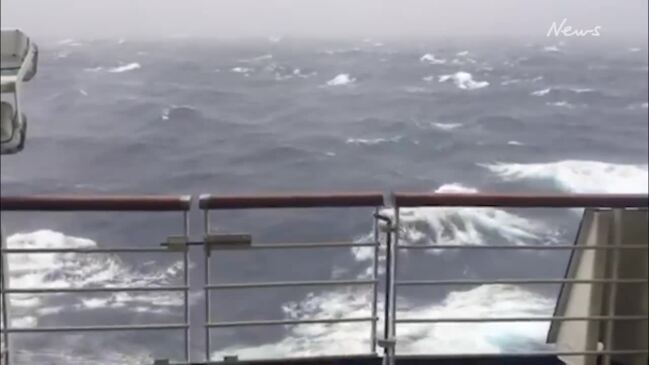 Sea conditions during P&O cruise May 2017