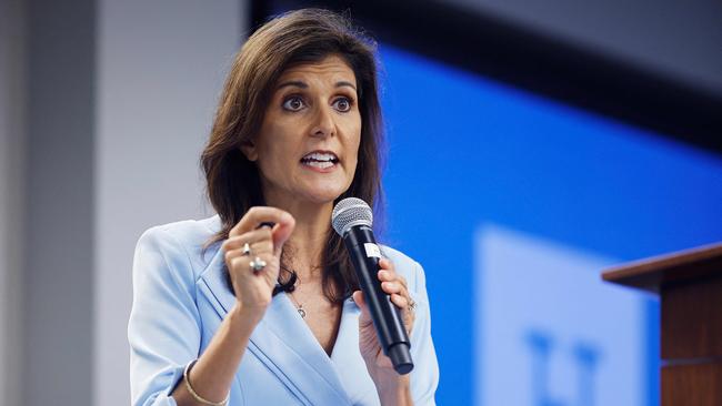 Former governor and UN ambassador Nikki Haley. Picture: AFP