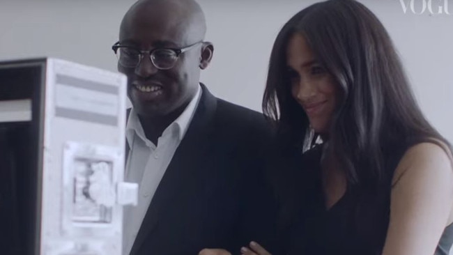 The friction was so bad, Meghan and former Vogue UK editor Edward Enninful are allegedly no longer on speaking terms. Picture: Vogue