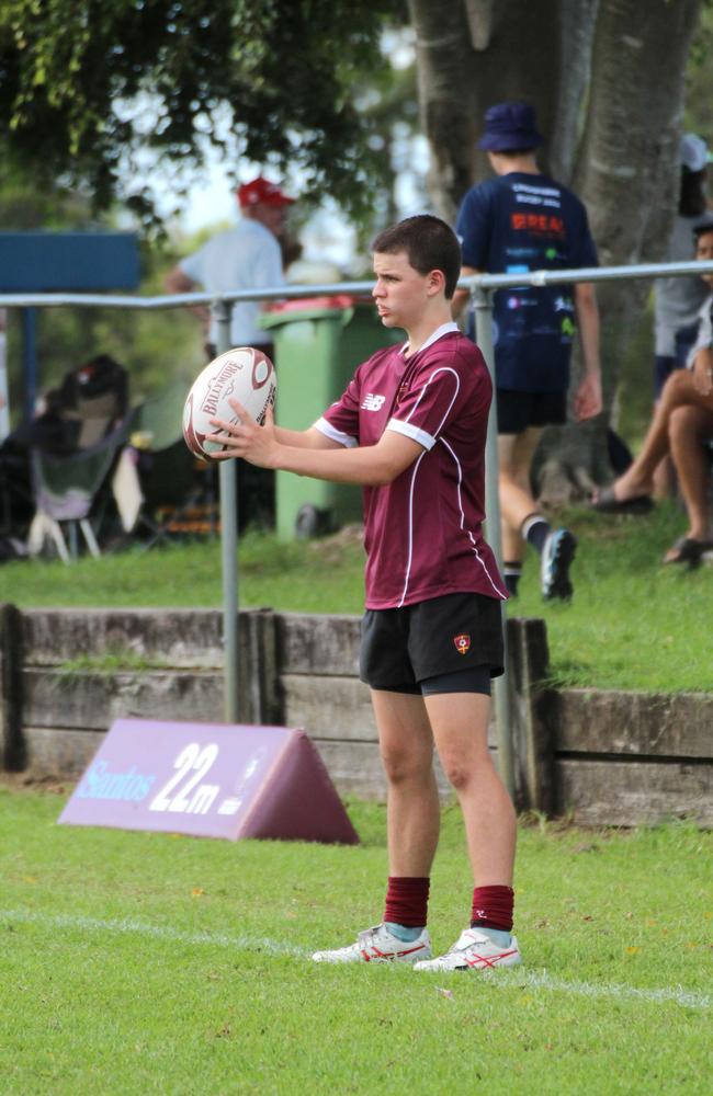 Ballymore Cup rugby action at the Albany Creek Brumbies Junior Rugby Union Club on Friday, April 12, 2024.