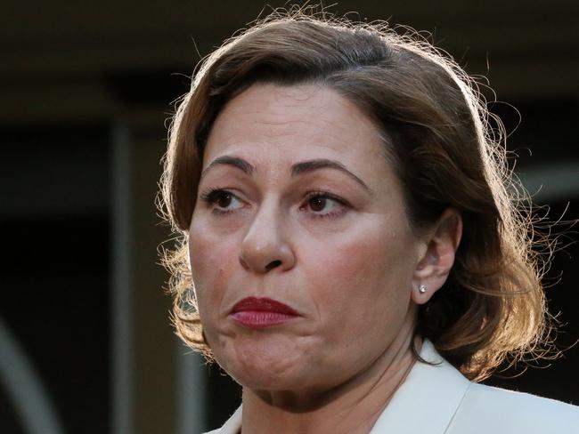 QLD State Labor MP Jackie Trad during a press conference at Parliament House Brisbane City. Photo - Newswire/David Kapernick