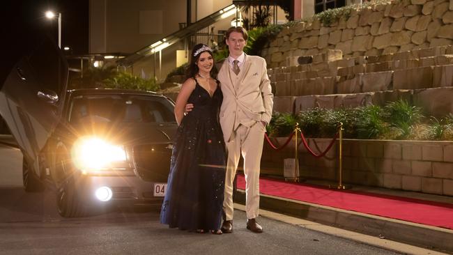 Ellie Gough and Patrick Pollard. Hillcrest Christian College 2020 school formal. Photo: Supplied