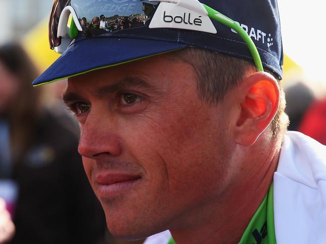 MAASTRICHT, NETHERLANDS - APRIL 19: Simon Gerrans of Australia and Orica GreenEDGE arrives at the start of the 50th Amstel Gold Race on April 19, 2015 in Maastricht, Netherlands. (Photo by Bryn Lennon/Getty Images)
