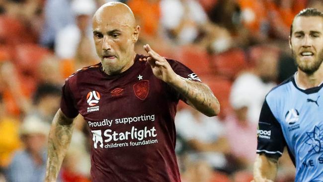 When veteran Massimo Maccarone is your best player ... (AAP Image/Glenn Hunt)
