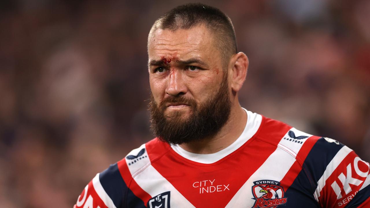 That intimidating Jared Waerea-Hargreaves stare. Picture: Mark Kolbe/Getty Images