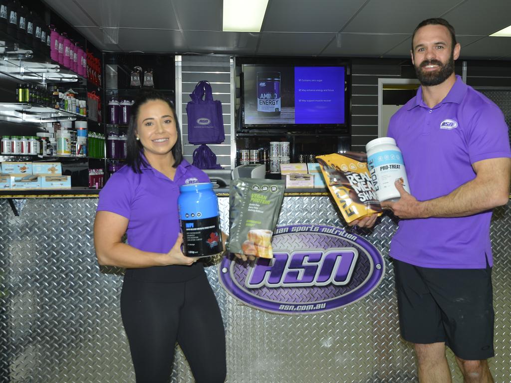 Natalie Short and Ben Murphy from ASN Gladstone invited the community in to see them for the latest diet and exercise tips.