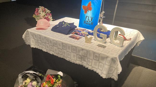 Family and friends laid out a tribute to Giselle Greig.