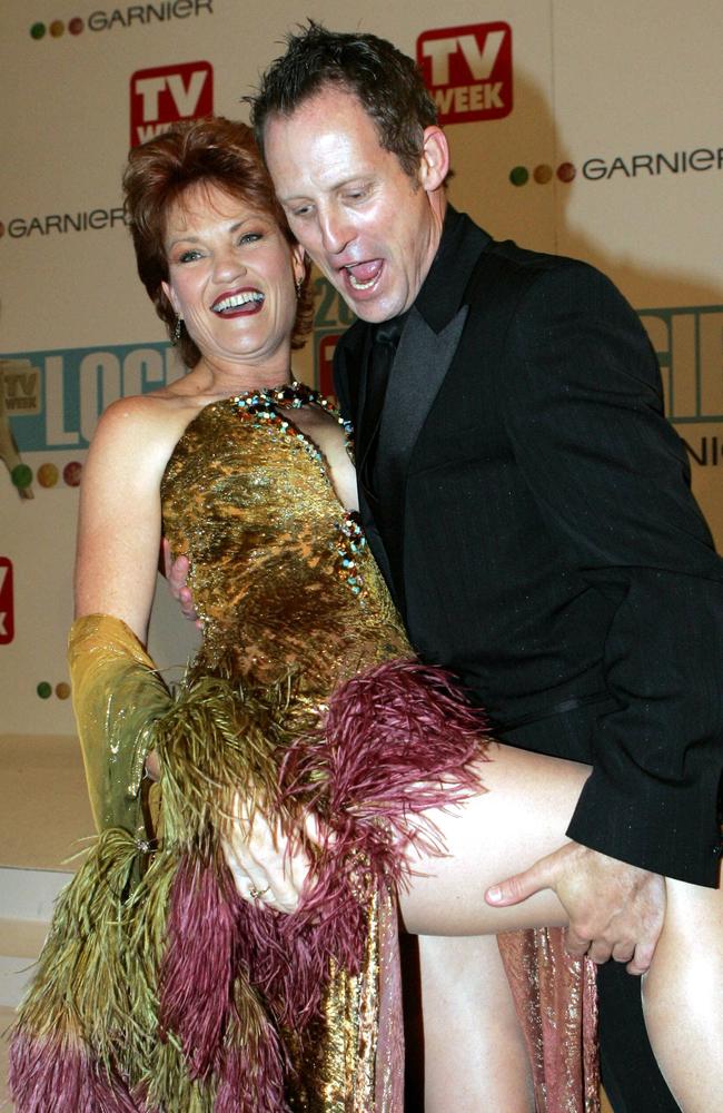 2005: Pauline Hanson and Todd McKenny. Picture: News Corp Australia